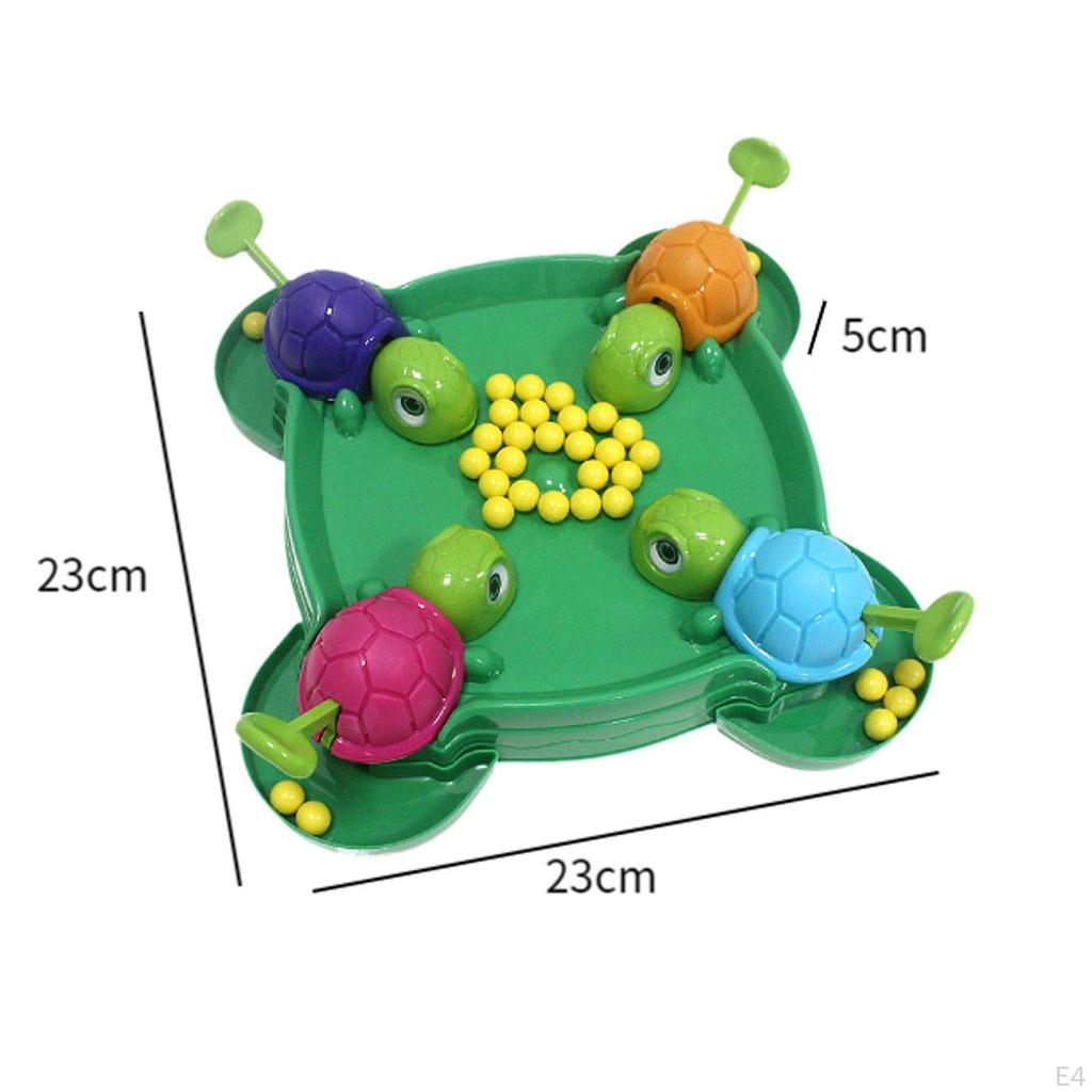 Hladná Korytnačka Stolová Hra Hračka pre Skoré Učenie Rodinná Čísla Počítanie Puzzle Hrášok Jedenie