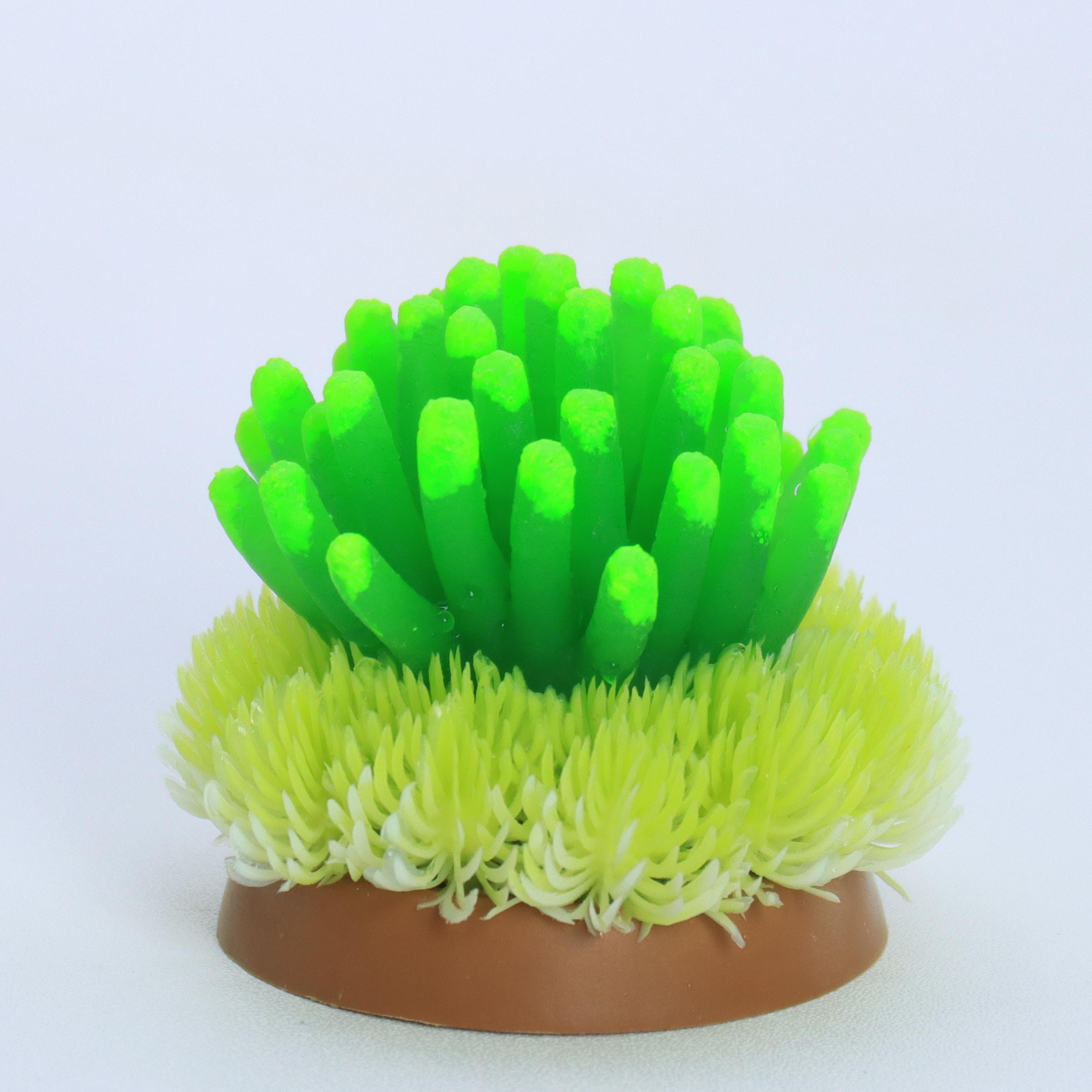 

Vibrant Silicone Sea Urchin Starfish Aquarium Ornament - Non-Toxic TPU Coral Reef Decoration for Fish Tanks, Durable & Safe for зелёный