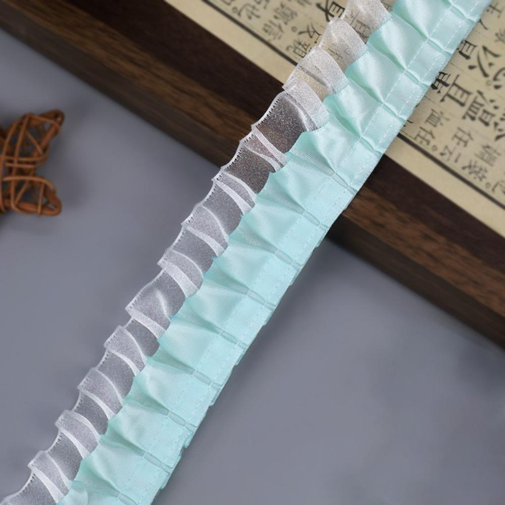 Clothing Decoration Pleated Lace Ribbon Double-layer Multiple Colors Decorative Trim Lace Trim Dress Decorative
