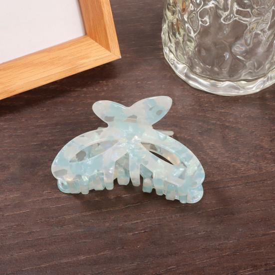 Hair Claw Hollow Butterfly Design Anti-slip Teeth Back Head Hair Clip Multiple Colors Available Versatile Hair Accessory