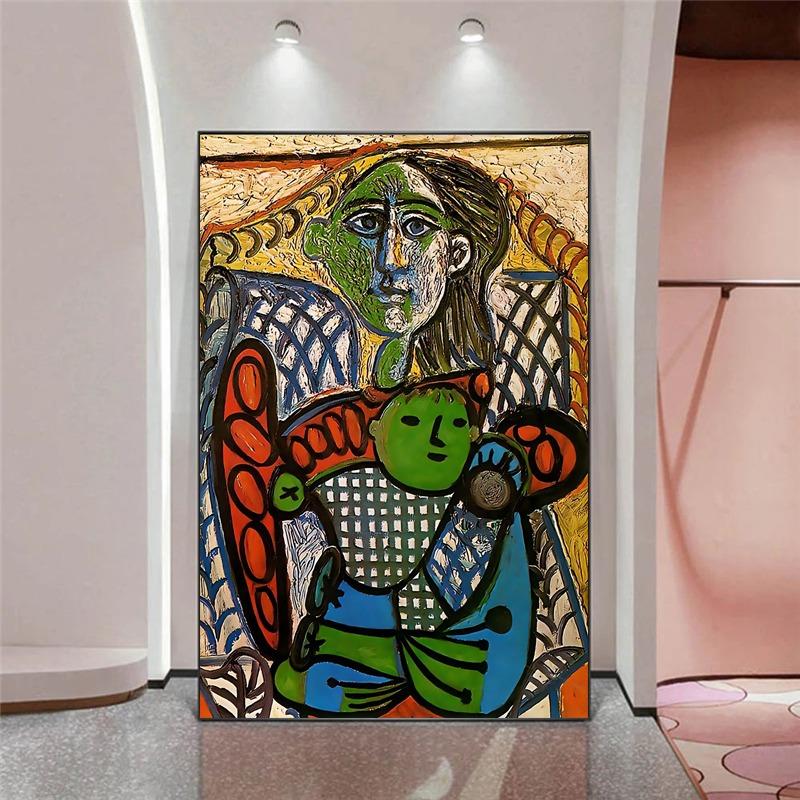 Untitled 1939 By Picasso Posters and Prints Retro Abstract Art Canvas Painting Christian Work Wall Art Picture Home Decoration