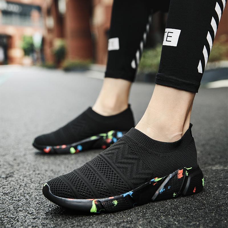 Large Size Couple's Anti Slip Wear-resistant Breathable Fashion Socks Outdoor Sports Shoes Casual Shoes One Foot Push