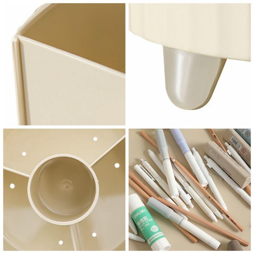 Multi-function Makeup Brushes Holder Simple Stationery Organizer Ins Pen Storage Box  Stand