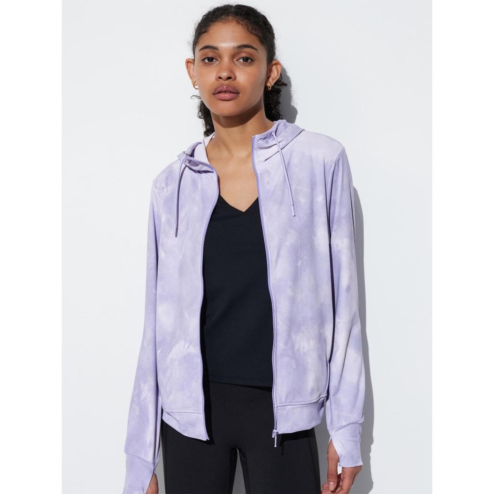 

UNIQLO JAPAN Air Rhythm UV Cut Mesh Full Zip Print Hoodie