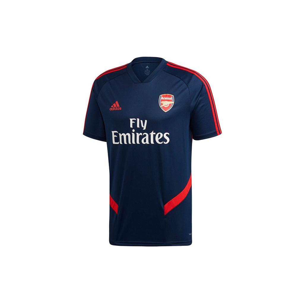 Adidas Training Casual Soccer Short Sleeve T-Shirt Men Tops Navy-Blue EH5700