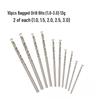 Black and Gold Dual-Color Hand Drill Bits Set with Spiral Chip Slot for Metal Drilling