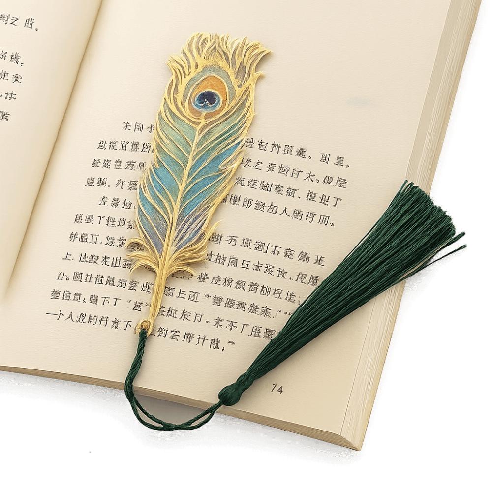 Light-Transmitting Metal Bookmark Creative Hollow Out Bookmark Decorative Bookmark  Office Reading