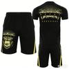 Set due pezzi T-shirt e pantaloni da Boxe Estiva Set T-shirt Muay Thai Set Allenamento T-shirt Muay Thai Tuta Sportiva y2k Nuovo Set Muay Thai