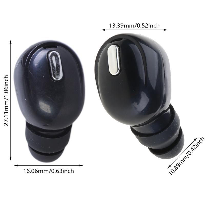 BT5.2 Earbud Earphone, Single Ear In Ear Headset for Car, Office Use, IPX5 Waterproof with Long Battery