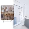 Animal Giraffe Pattern Shower Curtain Peva Waterproof Bathroom Divider Area Home