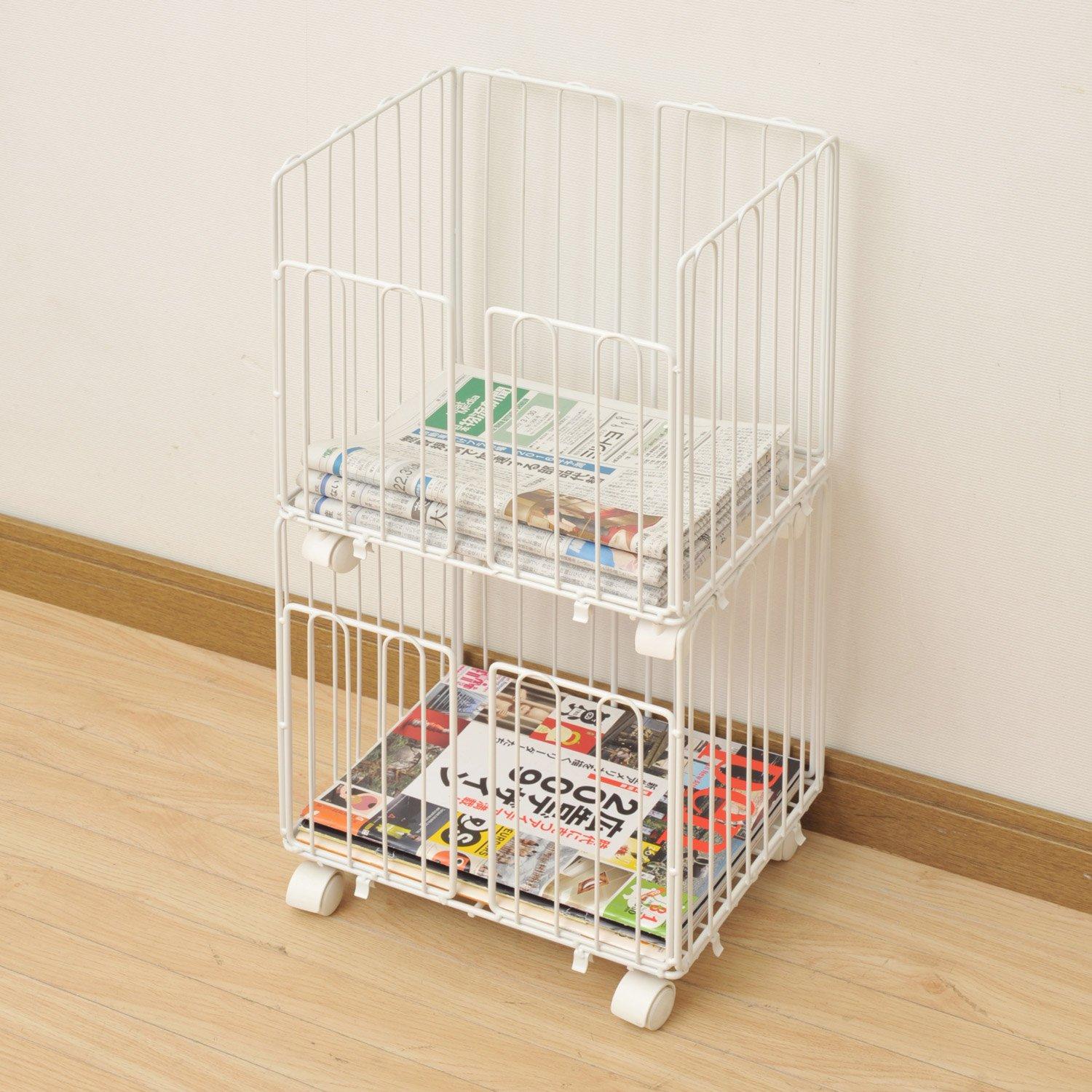 YAMAZEN RSR-2CWH Двухуровневая стойка для хранения газет белая 17990₽