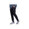 Li Ning Fitness Series Logo Print Cuffed Long Casual Knitted Sports Pants Men Pants Black AKLTC17-1