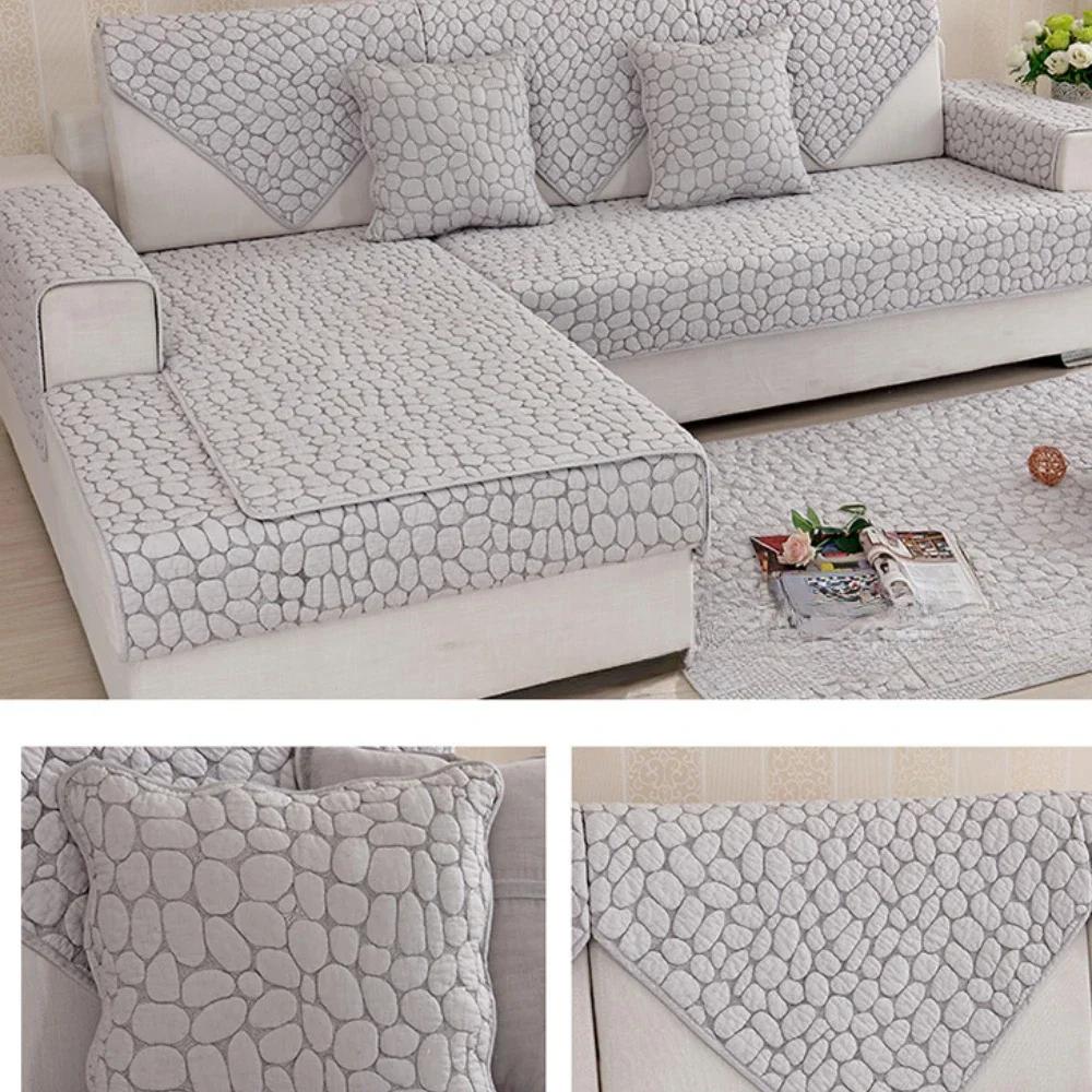 Thick Sofa Cover Soft Towel Couch Cushion Living Room Sofas Covers Non-slip Corner Sofa Seat Mat Chair Covers