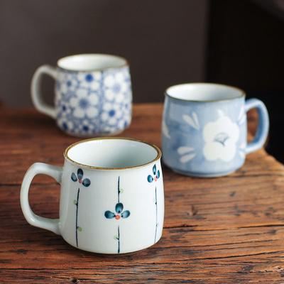 1 tazza in ceramica, tazze da 250 ml, tazze per acqua, tazze per colazione con caffè e latte, colori sottosmalto dipinti a mano giapponesi per la casa