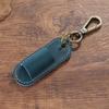 Portable Genuine Leather Pen Case Luxury Pen Pouch Keychain Pen Holder Keychain  Creative Gift