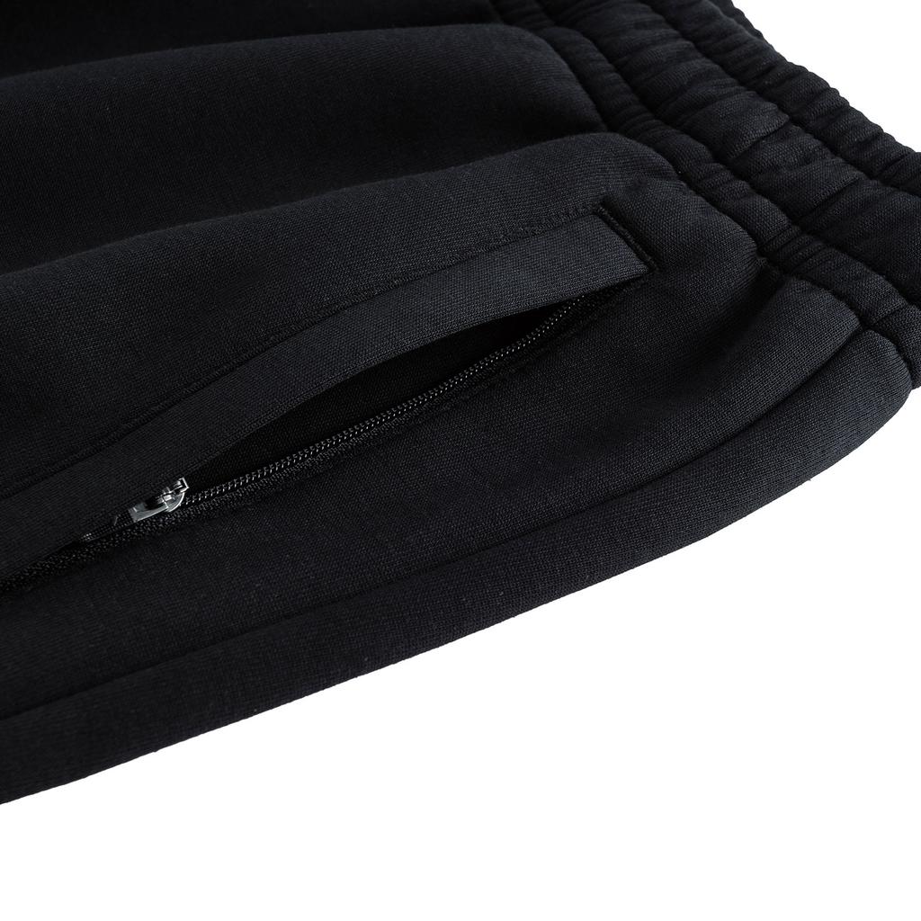 Anta Lifestyle Series Mens Long Pants 2025 Autumn Knitted Sports Pants Men Bottoms Basic-Black 952538306-1