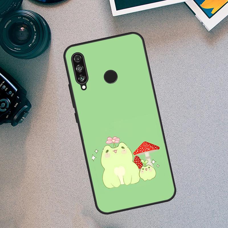 Mint Green The Frog Mushroom For Huawei Nova 5T 9 10 SE 3i 7i 8i 11i 12i Y60 Y61 Y70 Y72 Y73 Y90 Y91 P30 P40 Lite Case