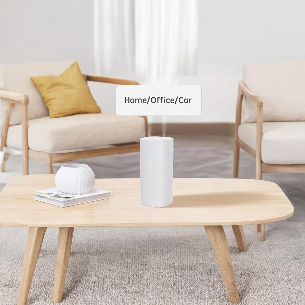 USB Humidifier Double Spray Colorful Light Nano Facial Steamer Home Gift