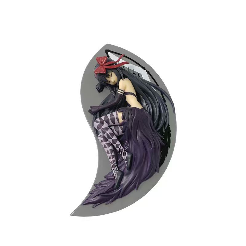 Magical Girl Little Round Lying Sleeping Position Anime Figure Akemi Homura Kaname Madokapvc Action Figure Collectible Model Toy