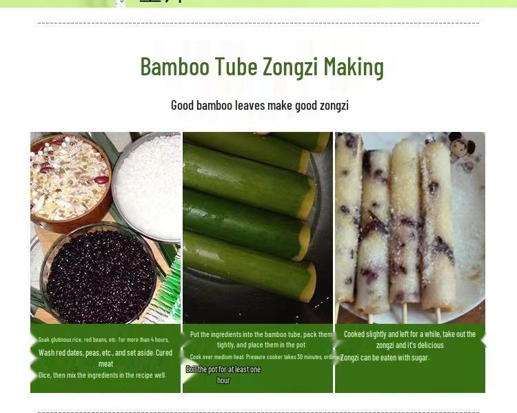 Bamboo Tube Zongzi Mold for Commercial and Home Use