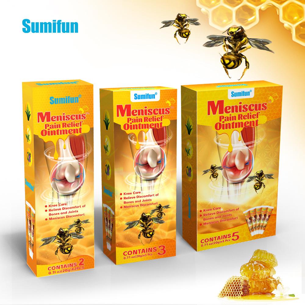 100g/5 bucăți pastă de colagen calmantă pentru articulațiile de albine, ameliorează durerile musculare articulare, promovează masajul, pastă de îngrijire a sănătății articulațiilor