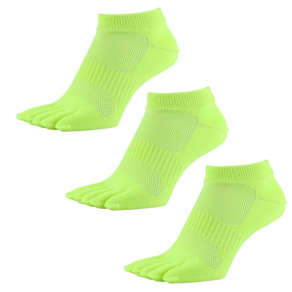 Asuka 4 10 Colors Ankle and Sizes 3 Pairs Five-Toe Socks, Sizes, Available, Length, Men s Women s, 25-27cm,