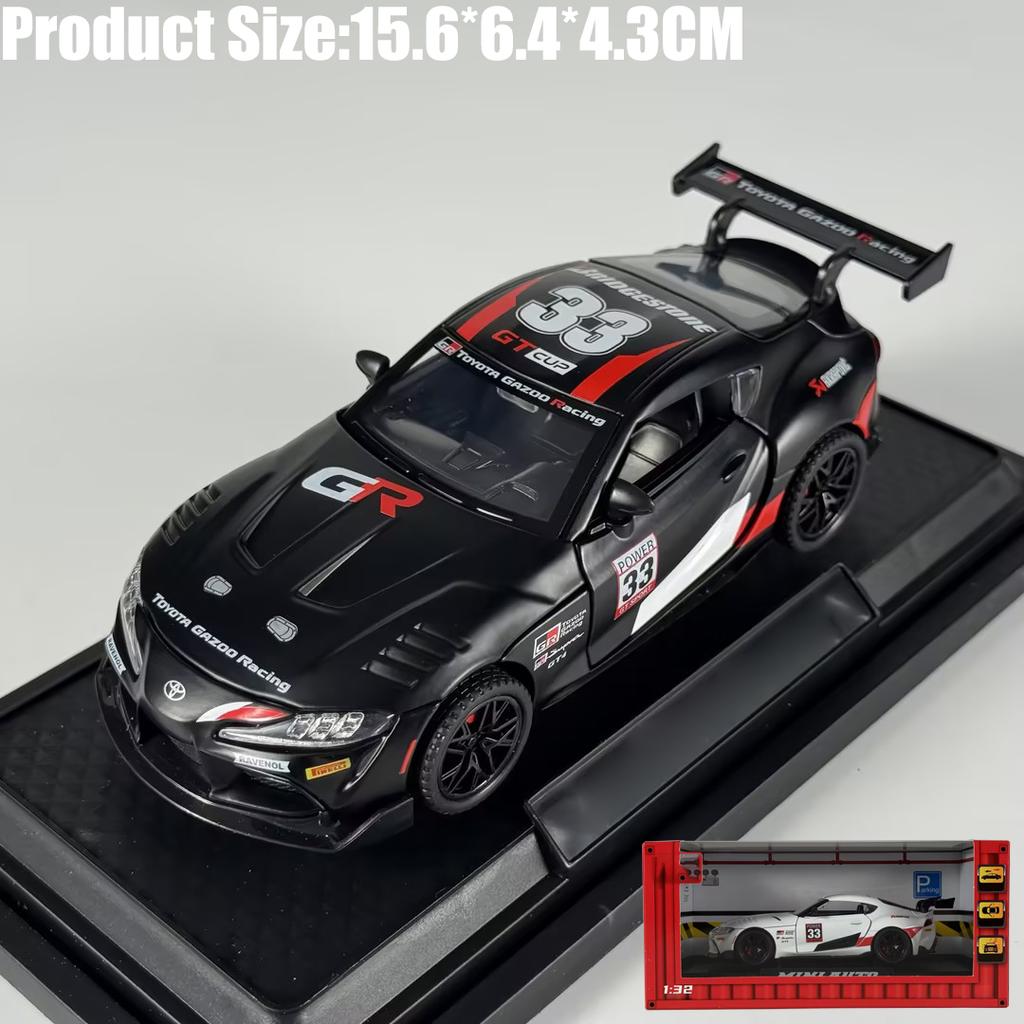 1:32 Toyota Supra GT4 GR Track Version Supercar Alloy Metal Diecast Model Car Home Trendy And Desktop Display Ornaments Birthday
