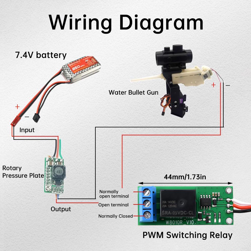 5-12V Aeromodelling Car RC Relay Wide Voltage PWM Switch Aerial Light Controller Switch Model Universal Switch