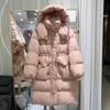 Womens Long Puffer Coat With Hood Thick Warm Down Jacket Over Knee Length Loose Fit Winter