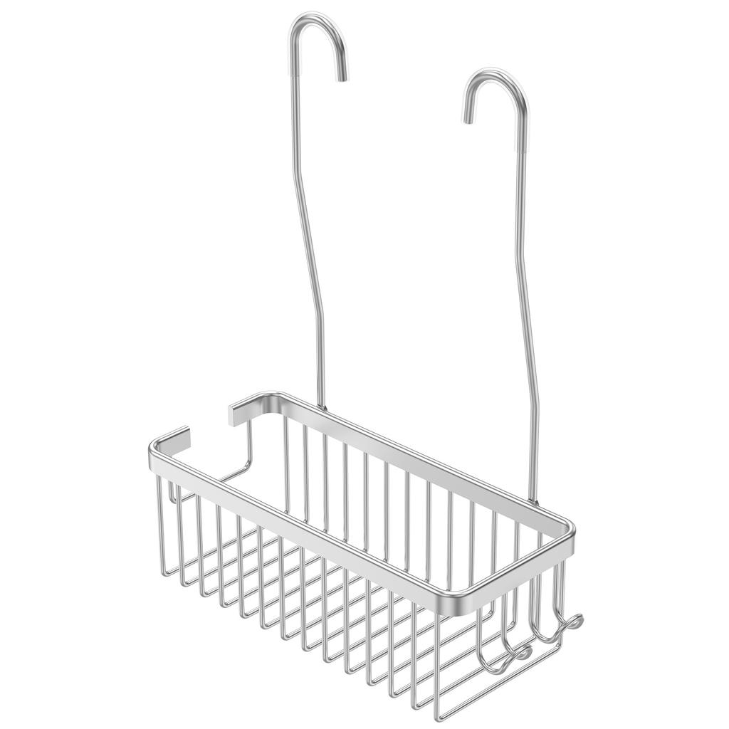 Aluminium Bathroom Shelf Without Drilling Hanging Shower Caddy Bathroom Storage Basket for Shower Room Home Bathroom Accessories