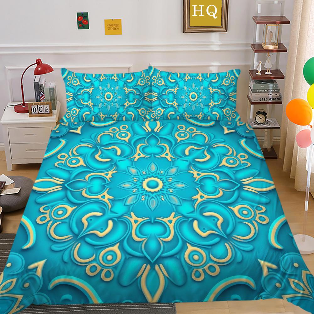 Comforter Cover Set 3D Paisley Printing High Quality Children Home Bedclothes Full Size Quilt Cover Set