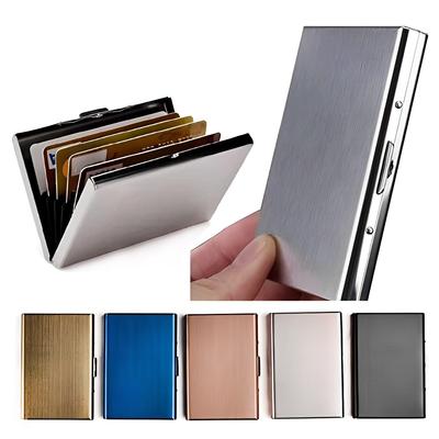 Bank Credit Card Holder Wallets Men Slim Thin Box Mini Minimalist Cardholder Case Card Pack Card Box Card Clip