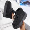 2025 New Thick Bottom Women Snow Boots Rubber Sole Ankle High Simple Style Shoes for Women Winter Warm Anti-Slip Booties Women