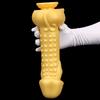 Extra Large Golden Silicone Anal Plug Soft Shaped Anal Expander Dildo Masturbator Adult Sex Toy Realistic Penis Fisitng BDSM