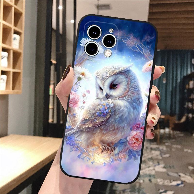 Fantasie Eule Telefon Fall Für iPhone Samsung Galaxy Redmi Xiaomi Oppo OnePlus Hinweis SA 7 8 9 10 11 12 13 14 20 21 22 23 53 54 Pro Max Plus Ultra TPU Weich
