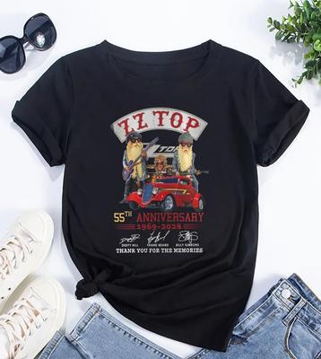 ZZ Top' 55. Jubiläum Shirt, ZZ Top' Rockband Shirt, ZZ Top' Fan Geschenk