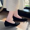 Fashion Elegant Women Shoes 2025 Hot Sale Women's Shallow Slip-on Pumps Fashion Daily Flats Ladies Sexy Pointed Toe Solid Flat Low Heels