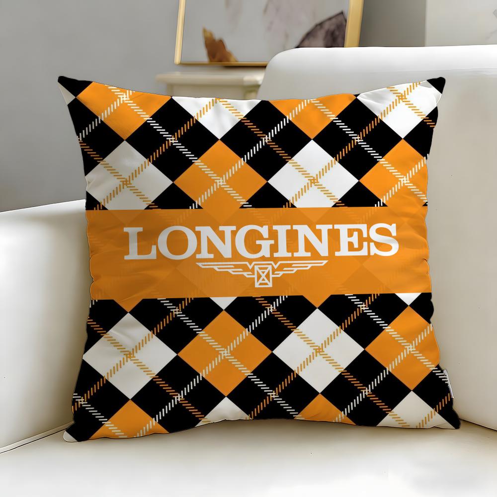 Classic Luxury Watch Brand Longines Cushion Cover Soft & Easy-Wash Pillow Case – Versatile for Couch, Bed, Travel and Office