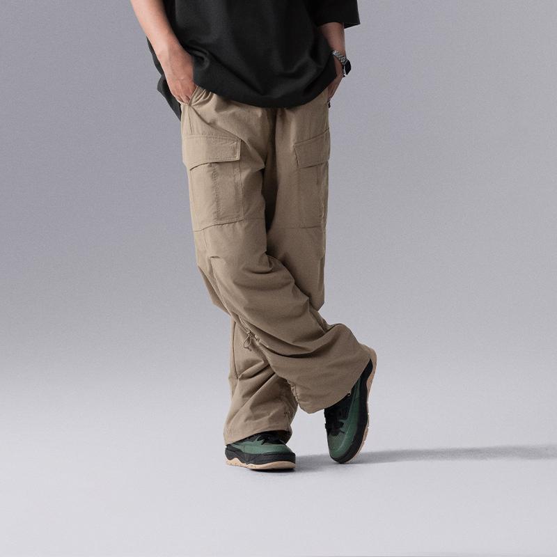 Li Ning CF Series Playful Solid Color Mid Waist Comfortable Sports Casual Pants Men Pants Stone-Lotus-Brown AYKU627-2