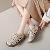 Fashion Women Shoes Tennis Leather Sneakers Female Casual Shoes Lace-up Ladies Shoes Platform Rubber Sole Hollow Out Sneaker Q78
