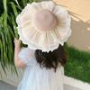 Folding Beach Hat Wide Brim Straw Hat Fashion Sun Hat  Girl