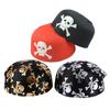 Hot Girls Skull Print Bandana Pirate Kerchief with Lovely Skull Print Turban Halloween Head Wrap Lovely Hair Kerchief