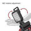 4Inch 3000Lumens Cordless LED Work Light With Double USB Charging Port For DCB206 20V batteries Camping Fishing Light