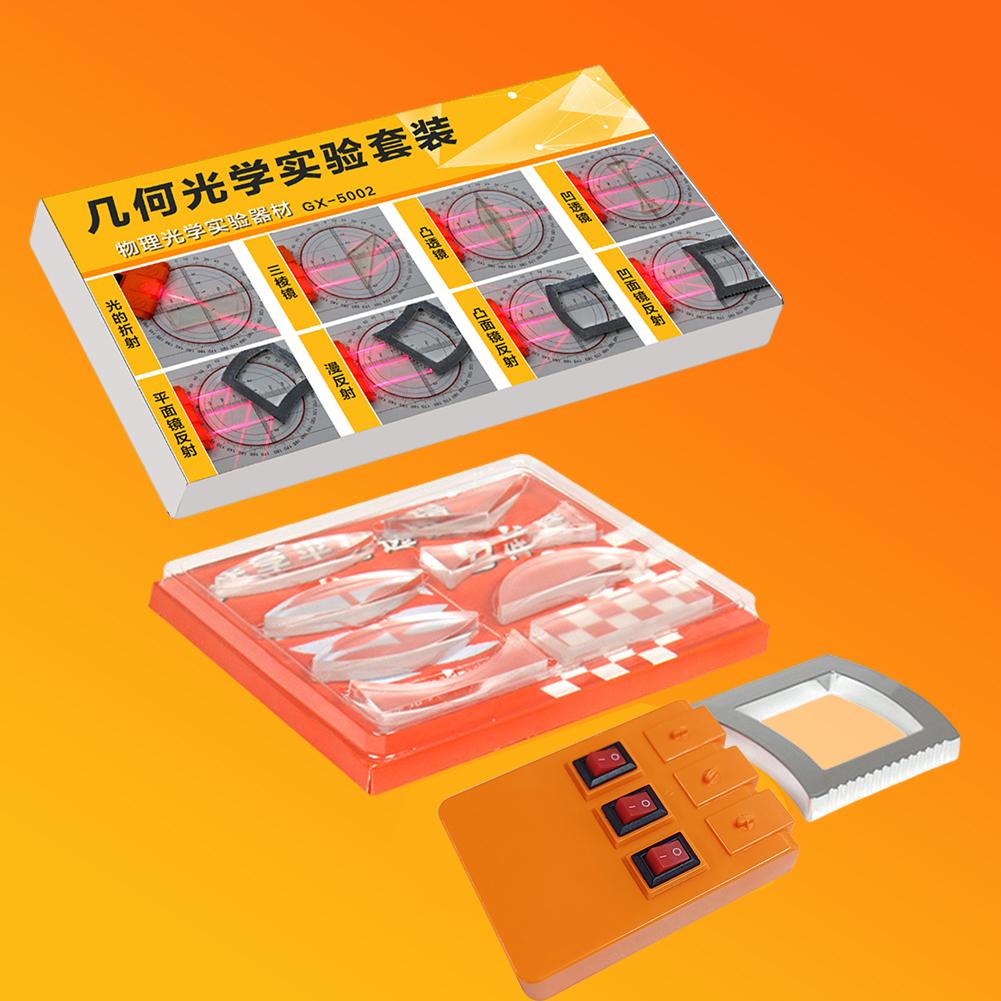 5-1Box Geometric Optics Experiment Set Optical Len Kit Convex Concave Len Light Refract Reflect Physic Teaching Kid Science Gift