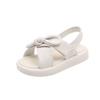 Girls' Solid Soft-Sole Children's Beach Shoes / Summer Girls' Bow Solid Color Sandals