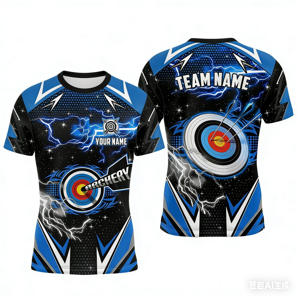 Archery Sports 3D Print Men's T-shirts Personalized Club Team Member T-Shirt Fashion Loose Short Sleeve Comfortable Plus Siz T-shirts