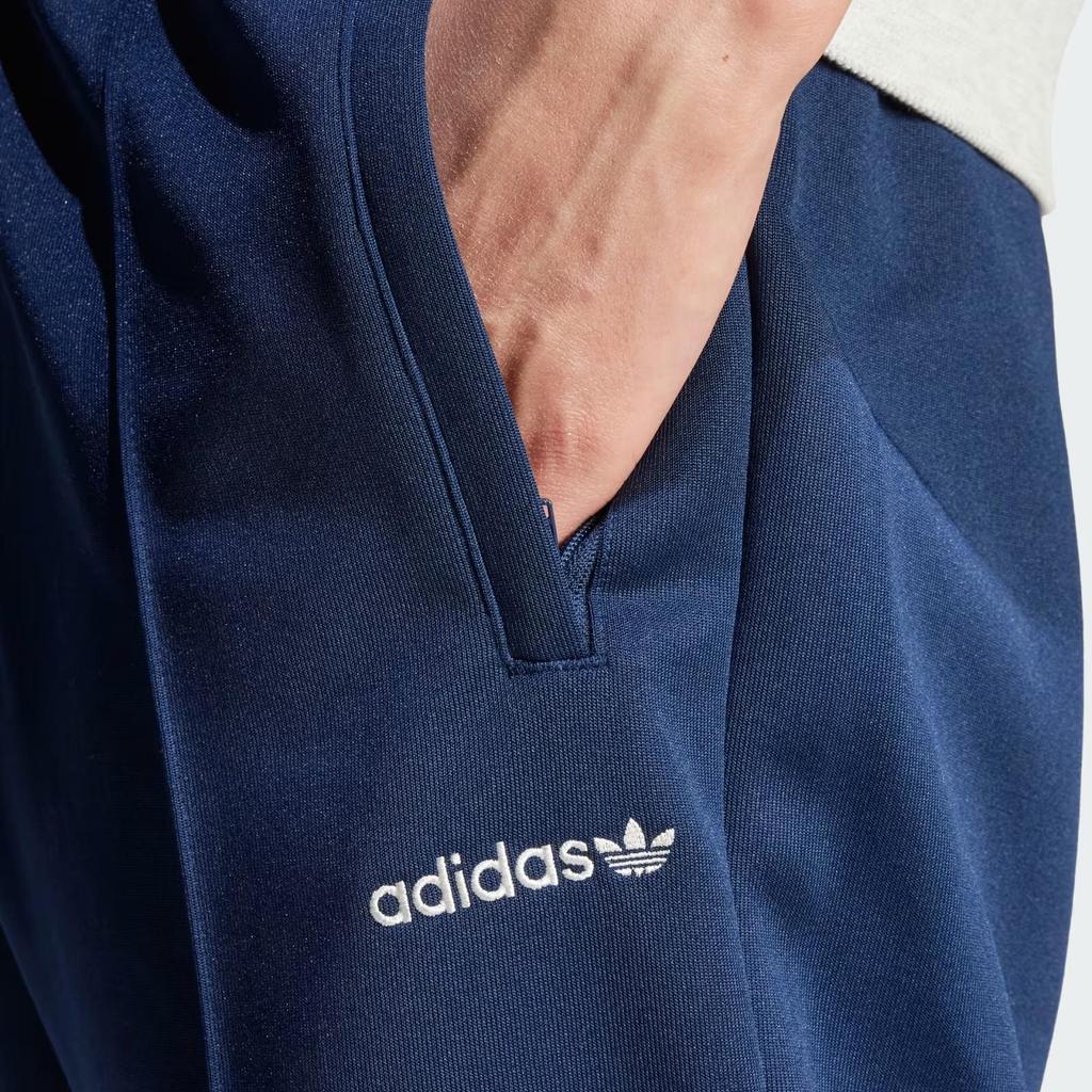 Adidas Originals Solid Color Elastic Comfort Casual Pants Men Bottoms Night-Indigo IW3232