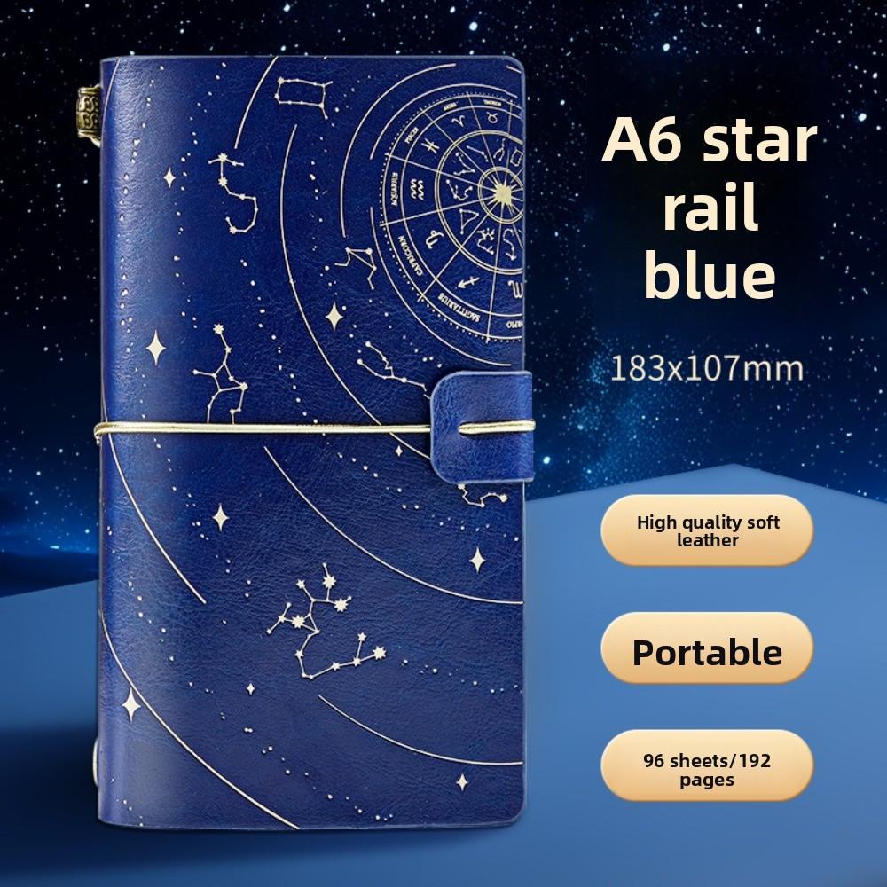 Retro Starry Sky Notebook 192 Page Diary Handbooks Journaling A6 Personal Notepad  Gift