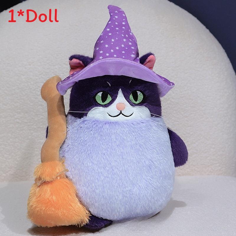 Halloween Ghost Pumpkin Plush Toy With Soft Short Hair For Holiday Decorations And Kids
