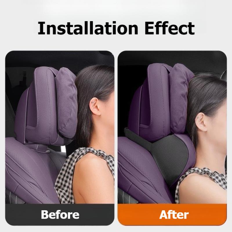 For LEAPMOTOR C10 C16 C11 Car Neck Pillow Headrest Memory Cotton Lumbar Support Car Headrest Nappa Leather Neck Pillow Cushion